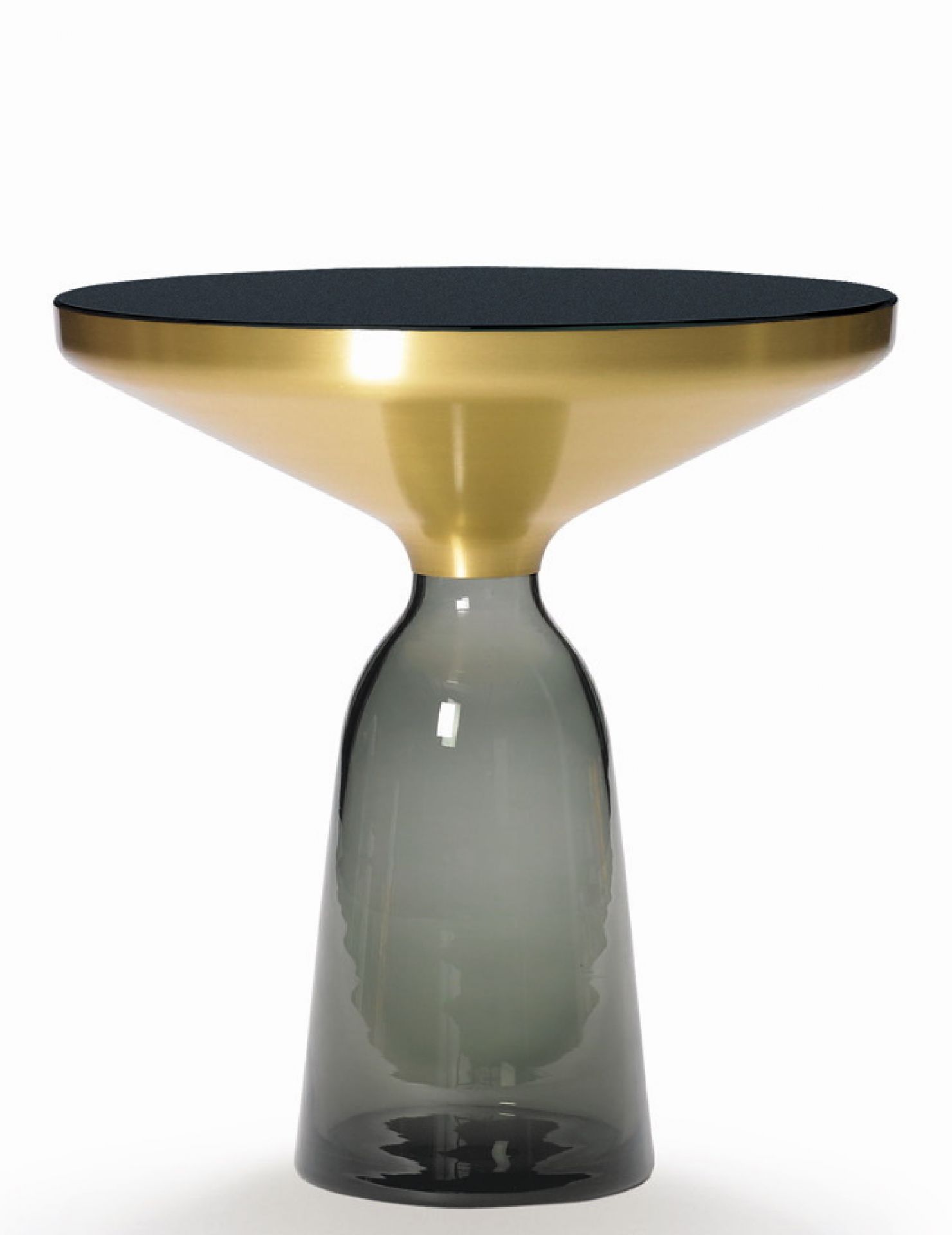 Bell Side Table Brass Quarz-grey ClassiCon SINGLE PIECES
